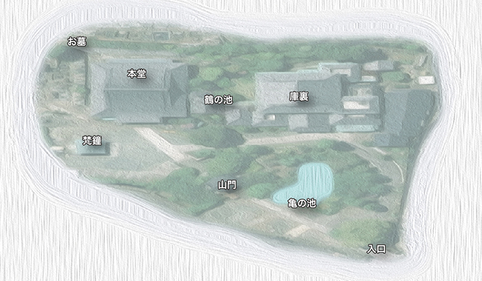 西来寺 敷地案内図